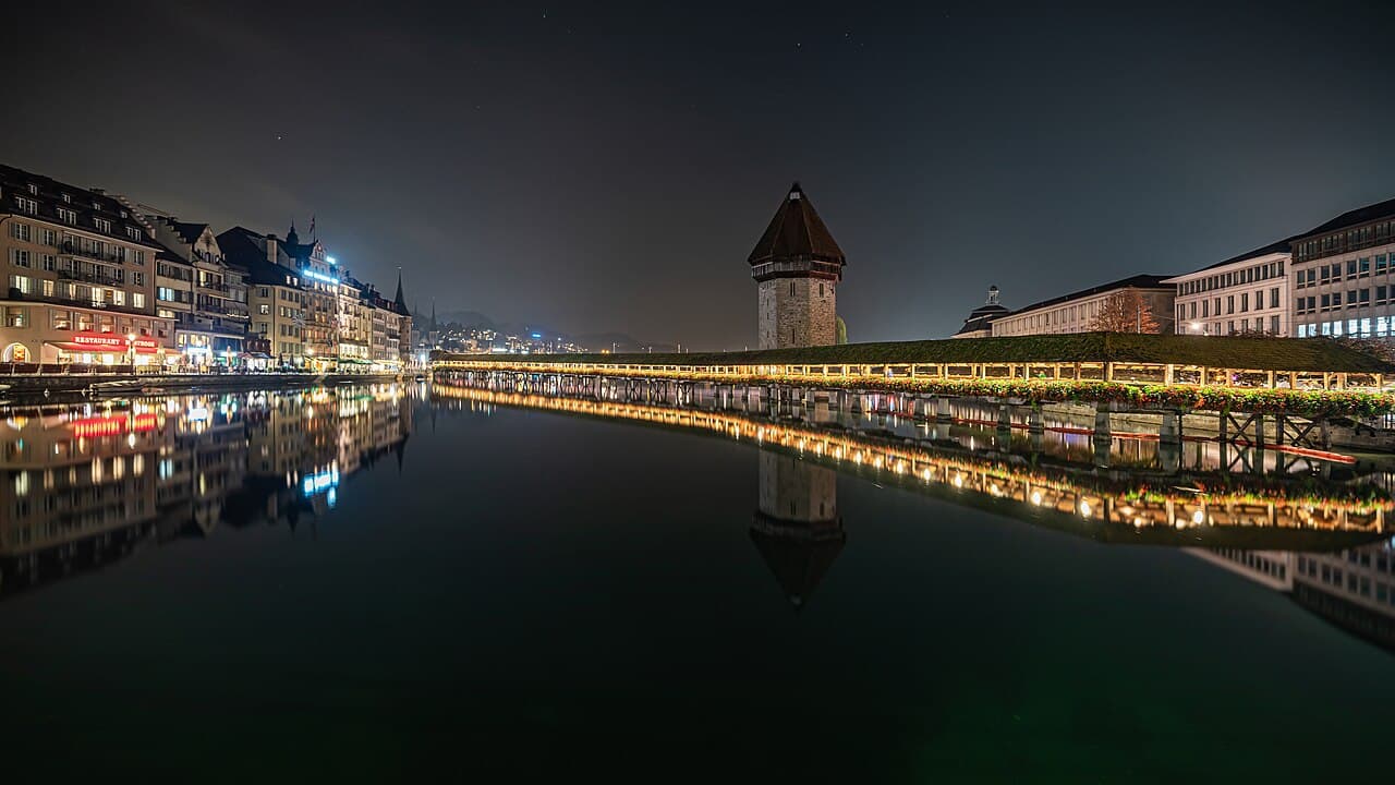 Veduta di Lucerna, cantone Lucerna