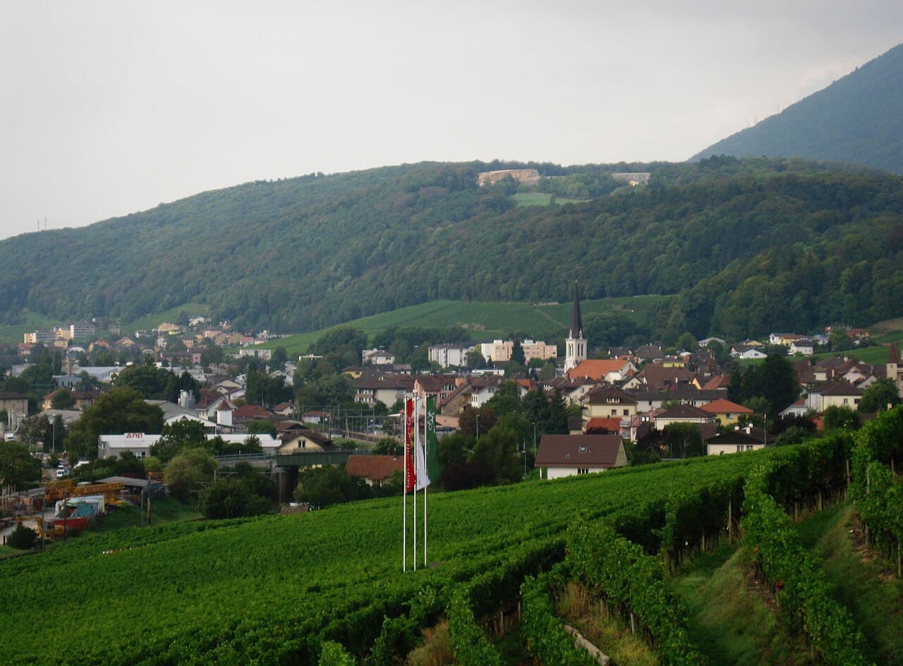 Veduta di Neuchâtel, cantone Neuchâtel