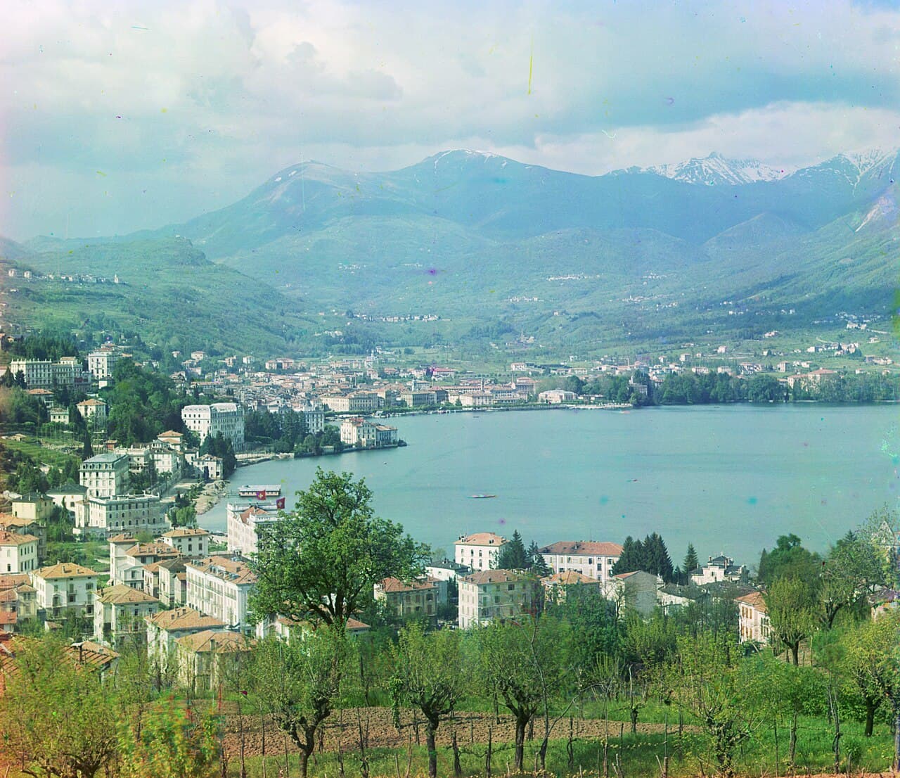 Veduta di Bellinzona, cantone Ticino